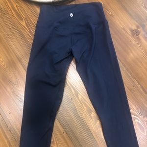 Lululemon high-waisted navy blue Classic leggings